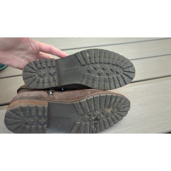 Andrew Marc Hudson brown Suede Buckle boots 6.5  Size 6 1/2 - Picture 9 of 16